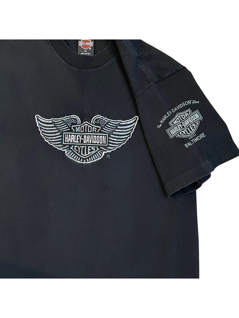 Harley-Davidson Silverwing Embroidered Logo SS T-Shirt MED